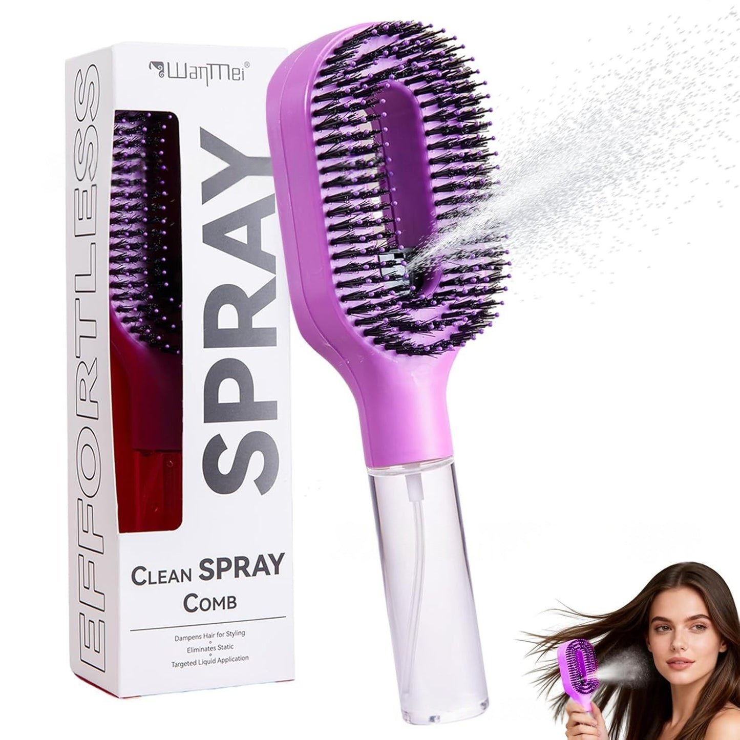SprayBrush™ - 2-in-1 Anti-Frizz Hair Brush