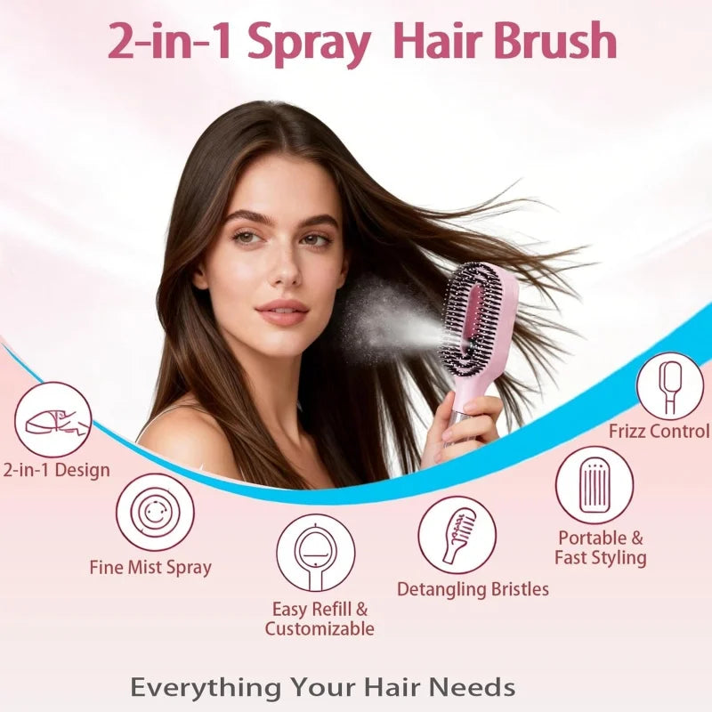 SprayBrush™  - 2-in-1 Anti-Frizz Hair Brush