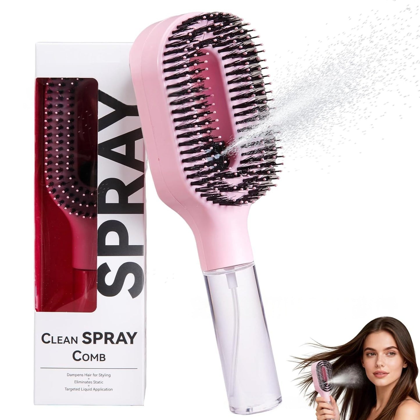 SprayBrush™  - 2-in-1 Anti-Frizz Hair Brush